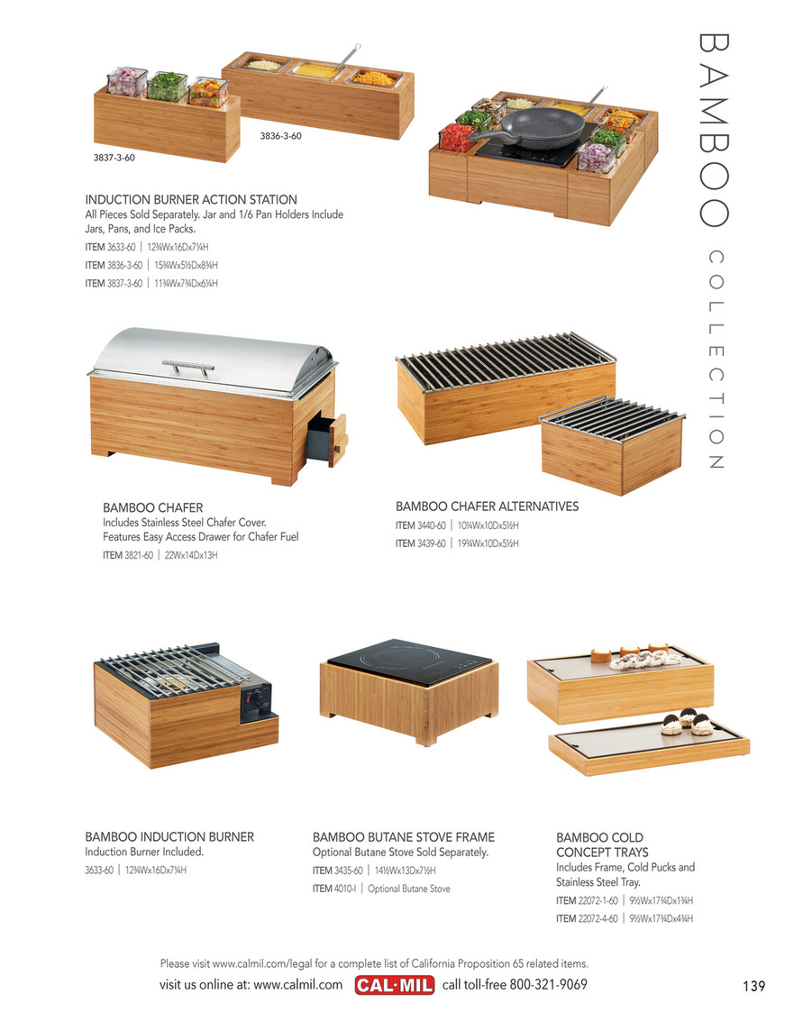 Cal-Mil - Catalog 2025 High Res - Bamboo 3 Tier, 6 Bin Condiment